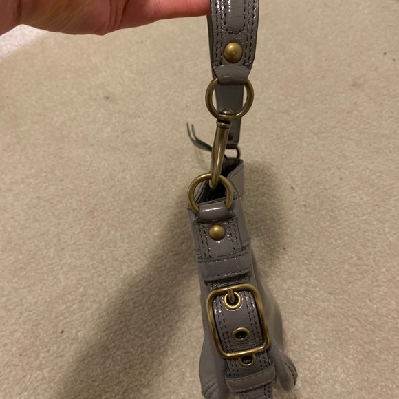 Coach grey shiny handbag - Picture 2 of 4
